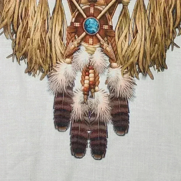 Unbranded Women's Top Tunic Native Boho 5X Dreamcatcher Eagle Long‎ Sleeve - Picture 8 of 16